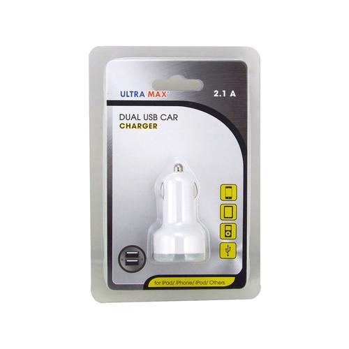 Car Charger 2.1A With Two USB Ports Ref ADPUMXC-2.1A