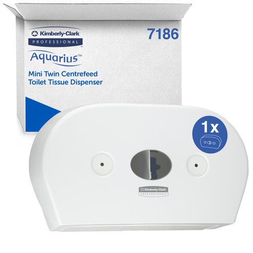 Scott Mini Twin Toilet Tissue Dispenser white