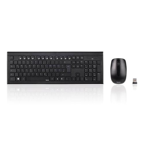 Hama Cortino Wireless Keyboard And Mouse Set Black ref 73182664