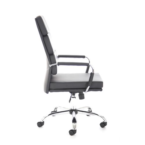 Adroit Advocate Executive Chair With Arms Bonded Leather Black Ref BR000204