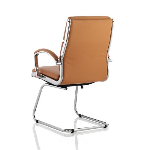 Adroit Classic Cantilever Chair With Arms Tan Ref BR000031