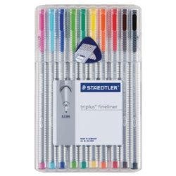 Staedtler Triplus 334 Fineliner Fine 0.3 mm Assorted [Pack 10]