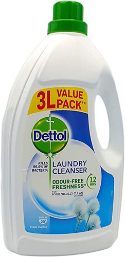 Dettol Anti-Bacterial Washing Machine Laundry Cleanser 3 Litre bottle