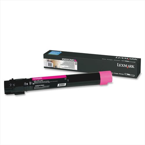 Lexmark X95x Laser Toner Cartridge Extra High Yield Page Life 22000pp Magenta Ref X950X2MG
