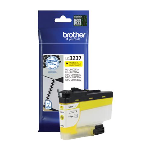 Brother LC3237Y Ink Cartridge Page Life 1500pp Yellow Ref LC3237Y