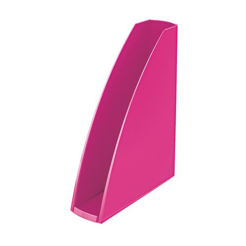 Leitz WOW Magazine File A4 Metallic Pink Ref 52771023 146659 Buy online at Office 5Star or contact us Tel 01594 810081 for assistance