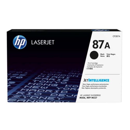 HP 87A Toner Cartridge Page Life 8550pp Black Ref CF287A