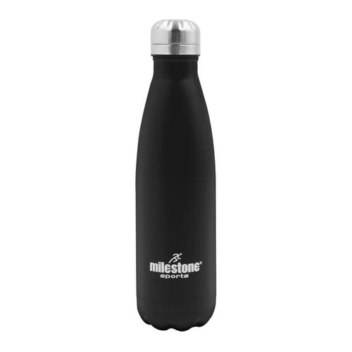 Milestone Hot & Cold Bottle 500ml Stainless Steel Black Ref 0303032 147801 Buy online at Office 5Star or contact us Tel 01594 810081 for assistance