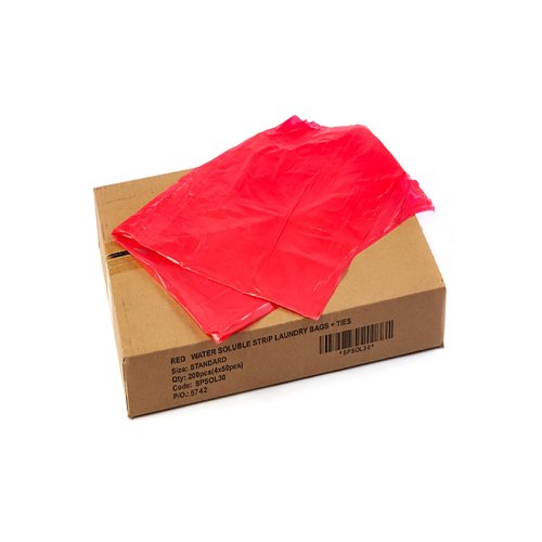 Polaris Laundry Bags Red 45.7 x 71.1 x 1.8 cm Pack of 200