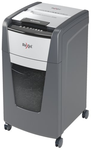 Rexel Optimum Auto Feed+ 225 Sheet Automatic Micro Cut Shredder,P-5 Security, 60L Bin, 2020225M