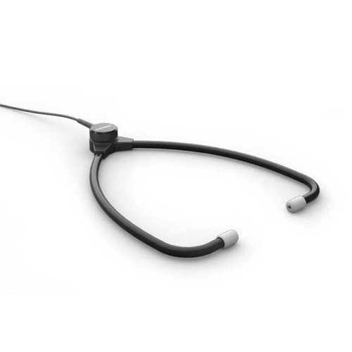 Philips Stethoscope Headphones for Transcription Lightweight Durable 3M Cable Charcoal Ref ACC0232