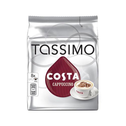 Tassimo Costa Cappuccino Pods 8 Servings Per Pack Ref 40315103 [Pack 5 x 8] JDE