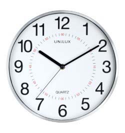 Unilux Aria Clock Metal Grey