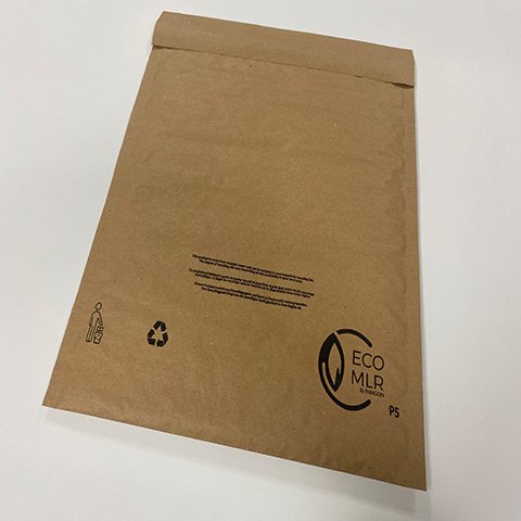 ecoMLR FSC Padded Paper Pocket Mailing Bag 70gsm P5 310x375mm Recyclable & 90% Recycled [Pack of 50]