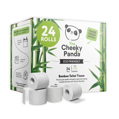 Cheeky Panda 3-Ply Toilet Tissue [Pack of 24] 148296 Buy online at Office 5Star or contact us Tel 01594 810081 for assistance