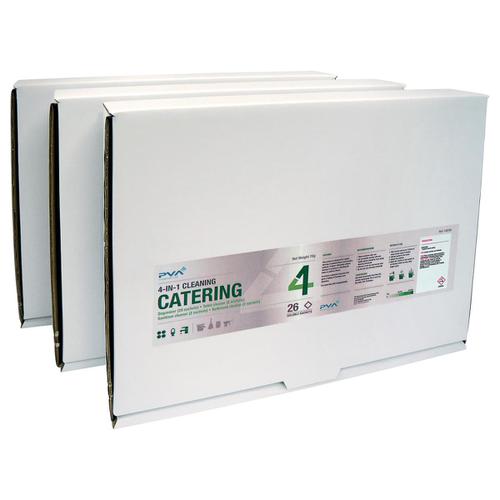 PVA Catering 4-IN-1 Cleaning Sachets Mixed Pack PK26 Ref C3 4096846 Buy online at Office 5Star or contact us Tel 01594 810081 for assistance