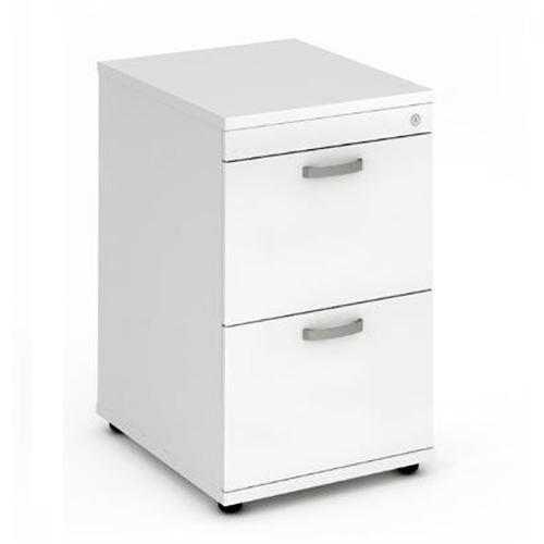 Trexus 2 Drawer Filing Cabinet 500x600x800mm White Ref I000192