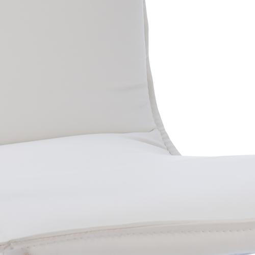 Sonix Echo White Leather Chair 490x460x480mm Ref BR000038