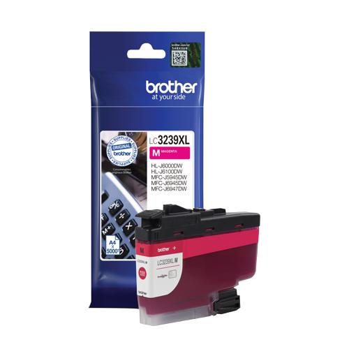 Brother LC3239XLM Ink Cartridge High Yield Page Life 5000pp Magenta Ref LC3239XLM