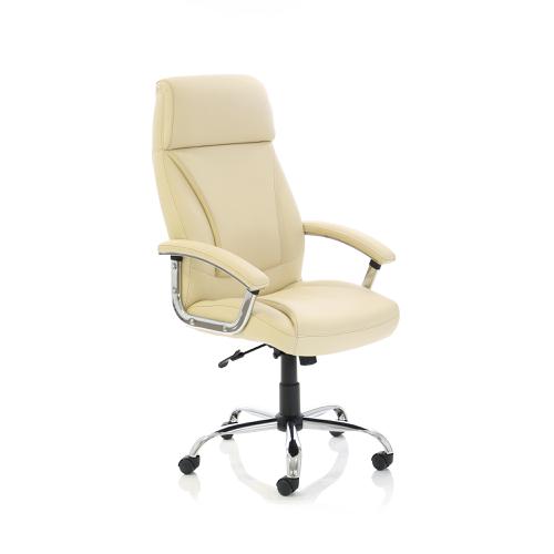 Trexus Penza Executive Leather Chair Cream Ref EX000186