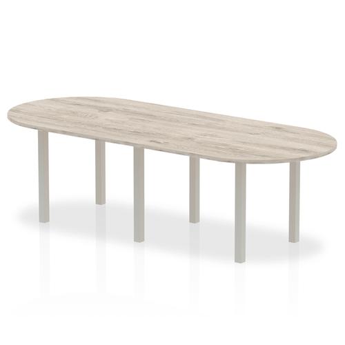 Trexus Boardroom Table 2400x1200x730mm Grey Oak Ref I003246
