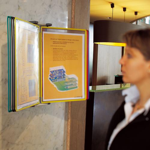 Tarifold A4 Wall Display System with 10 Assorted Pockets