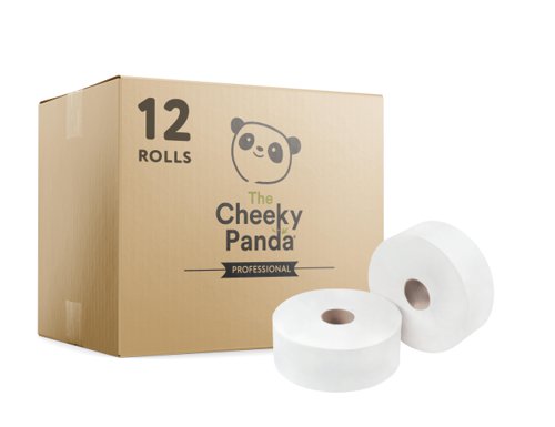 Cheeky Panda Mini Jumbo Rolls 150m [Pack of 12] 150754 Buy online at Office 5Star or contact us Tel 01594 810081 for assistance