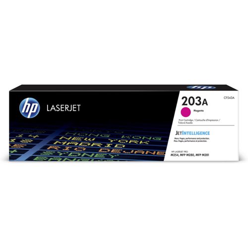 HP 203A LaserJet Toner Cartridge Page Life 1300pp Magenta Ref CF543A