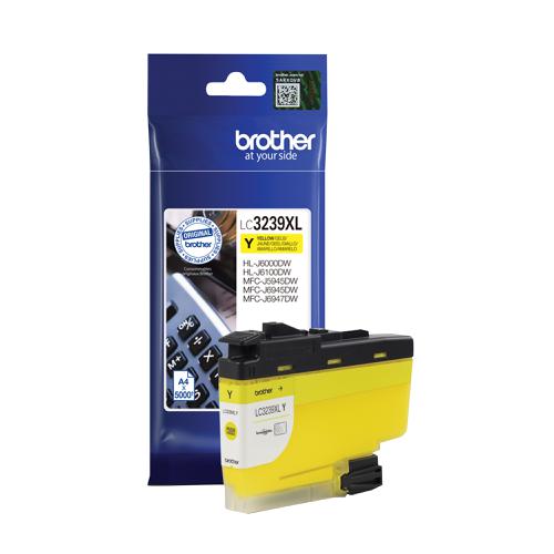 Brother LC3239XLY Ink Cartridge High Yield Page Life 5000pp Yellow Ref LC3239XLY