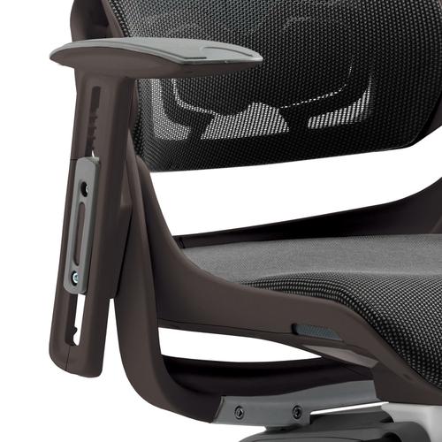 Adroit Zure Executive Chair Black Frame Mesh Charcoal Ref EX000220