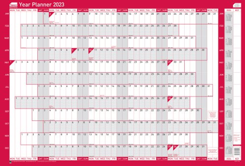 Sasco 2023 Year Planner Mounted Landscape 915x610mm Ref 2410190