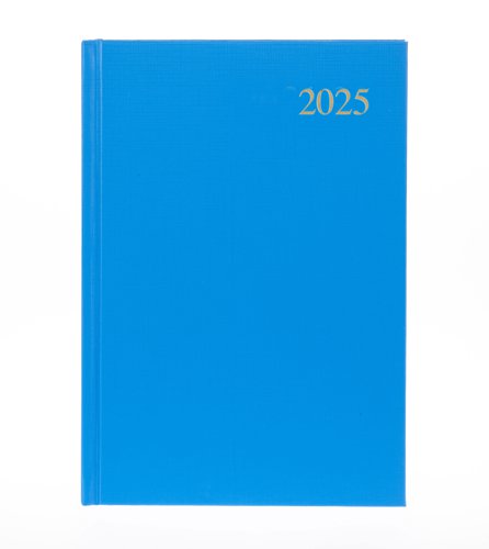 5 Star 2025 A5 Week To View Diary Blue [Each]