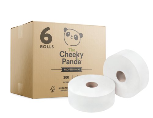 Cheeky Panda Mini Jumbo Rolls 300m [Pack of 6] 151971 Buy online at Office 5Star or contact us Tel 01594 810081 for assistance