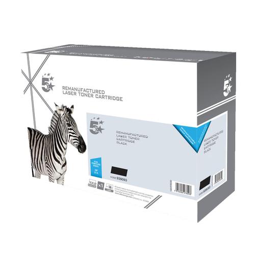 5 Star Office Remanufactured Laser Toner Cartridge HY Page Life 6500pp Black [HP 410X CF410X Alternative]