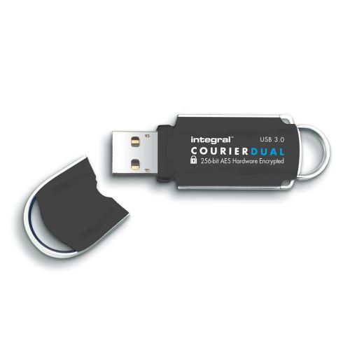 Integral Courier Dual USB 3.0 FIPS 197 16GB Ref INFD16COUDL3 Integral