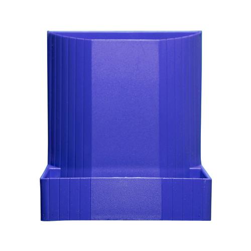 Exacompta Forever Pen Pot Recycled Plastic W90xD123xH111mm Blue Ref 675101D