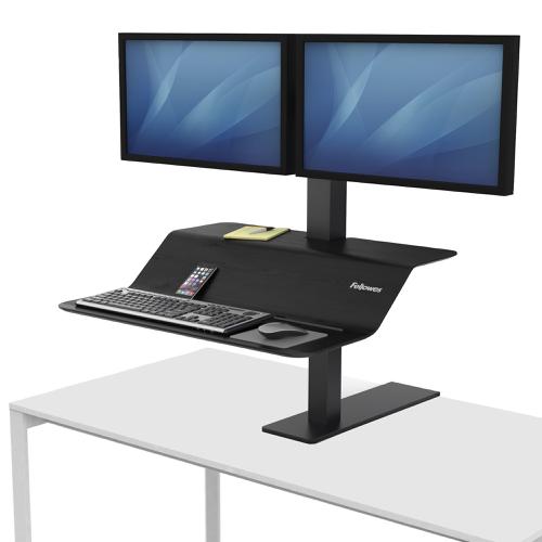 Fellowes Lotus VE Sit-Stand Workstation Dual Ref 8082001 Fellowes