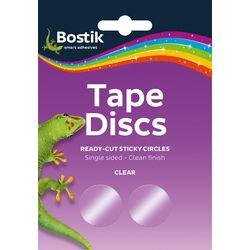 Bostik Tape Discs Ready-Cut Sticky Circles Clear Pack of 120  153144