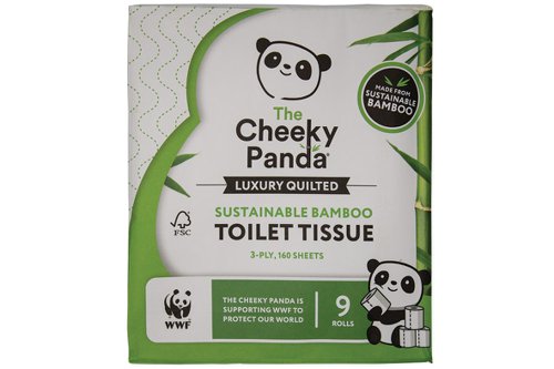 Cheeky Panda Luxury Toilet Tissue Quilted [Pack of 36]