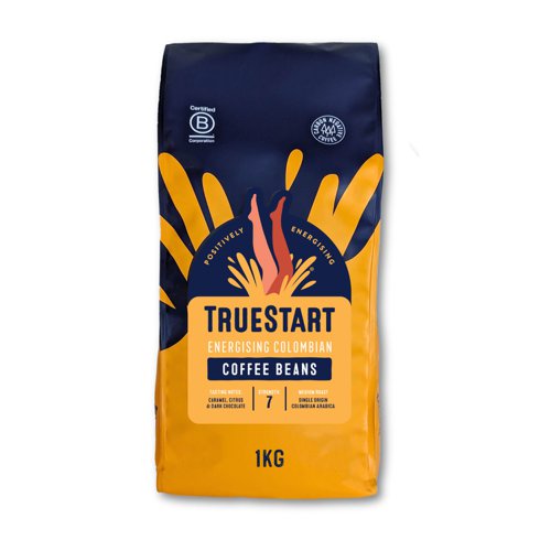 TrueStart Coffee Energising Colombian Beans 1kg