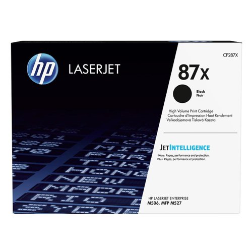 HP 87X Toner Cartridge High Yield Page Life 18000pp Black Ref CF287X