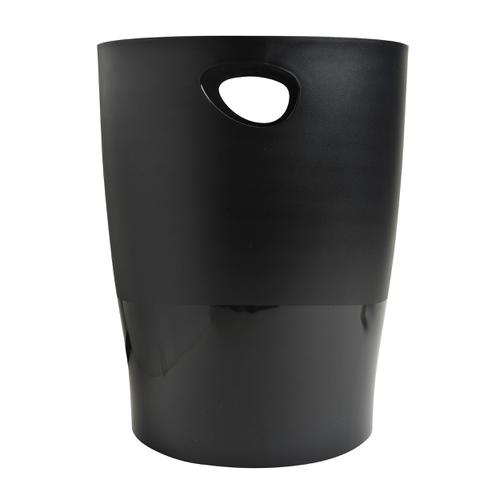 Exacompta Forever Waste Bin Recycled Black 153996 Buy online at Office 5Star or contact us Tel 01594 810081 for assistance