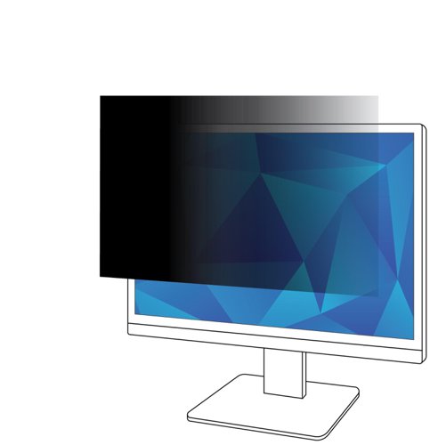 3M Blackout Privacy Filter for Widescreen Desktop LCD 23.8inch 16:9  PF238W9 Ref 7100036576