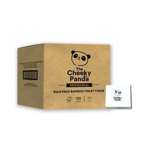 Cheeky Panda Toilet Tissue Bulk Pack 150 Sheets [Pack of 36] 154408 Buy online at Office 5Star or contact us Tel 01594 810081 for assistance