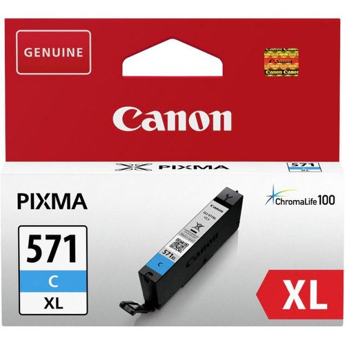 Canon CLI-571XL Ink Cartridge Page Life 375pp 11ml Cyan Ref 0332C001