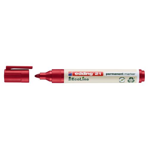 Edding e-21 EcoLine Permanent Marker Bullet Tip Assorted Ref 4-21-4 [Pack 4] 155211 Buy online at Office 5Star or contact us Tel 01594 810081 for assistance