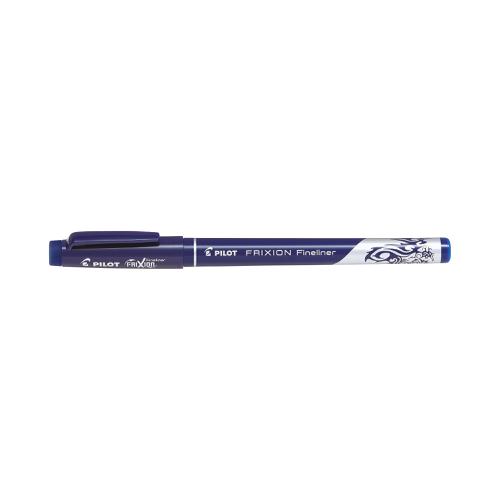 Pilot Frixion Fineliner Pen Erasable 1.3mm Tip Blue Ref 4902505560507 [Pack 12]
