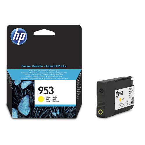 Hewlett Packard [HP] No.953 Inkjet Cartridge Page Life 700pp 10ml Yellow Ref F6U14AE 155324 Buy online at Office 5Star or contact us Tel 01594 810081 for assistance
