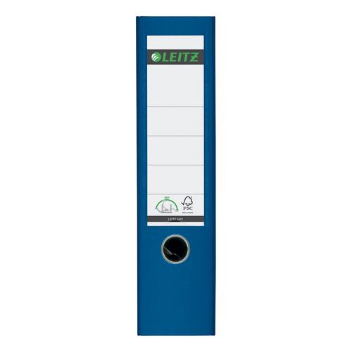 Leitz FSC Lever Arch File Plastic 80mm Spine A4 Blue Ref 10101035 [Pack 10] 320617 Buy online at Office 5Star or contact us Tel 01594 810081 for assistance