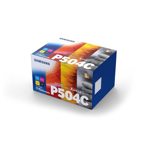 Samsung CLT-P504C Toner Carts Page Life Black 2500pp/1800pp Cyan/Mag/Yellow Ref CLT-P504C [Pack 4]